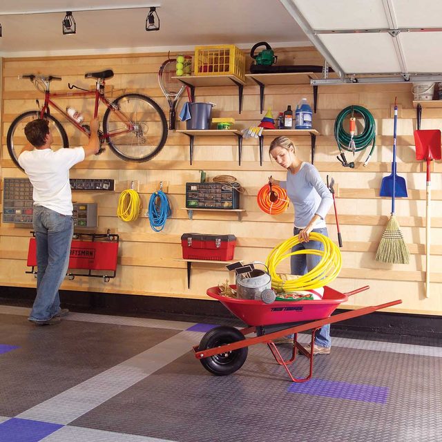 DIY Garage Wall Panel Storage Systems