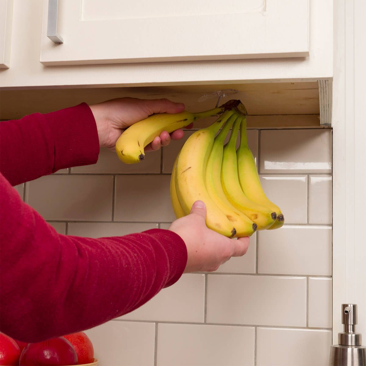 How to Hang Bananas Under Cabinets
