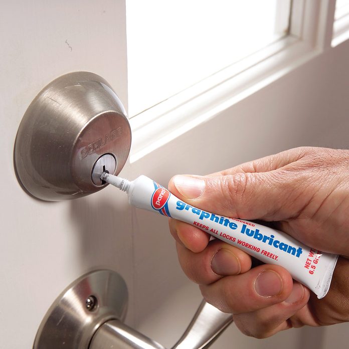 lubricate sticking doors