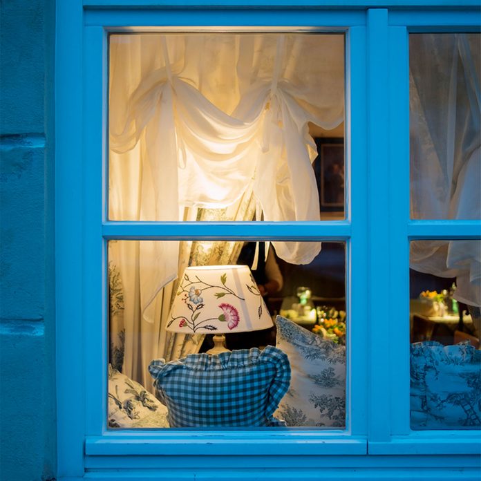 window at night