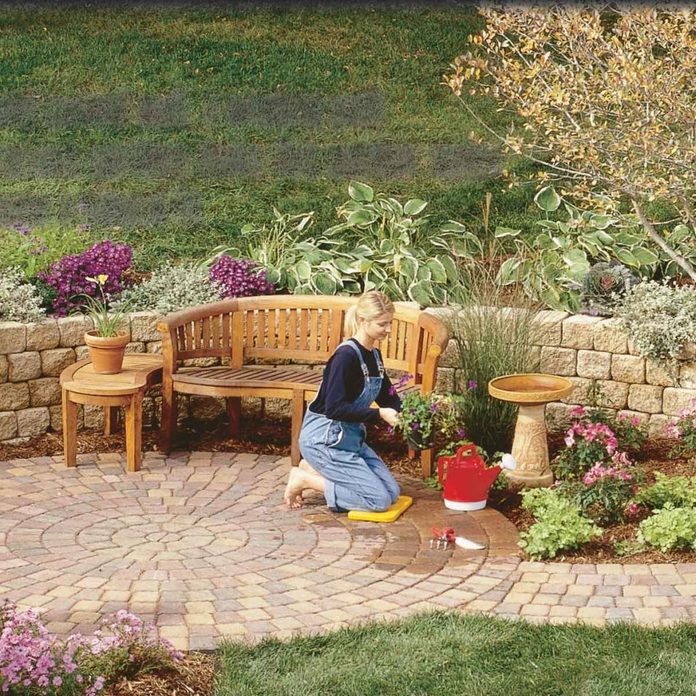 circular patio