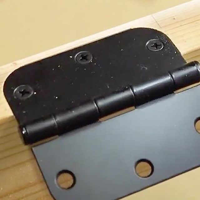 How to Recess Hinges on a Door