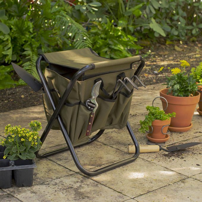 This Double-Duty Gardening Stool and Tool Bag Saves Time (and Your Back)