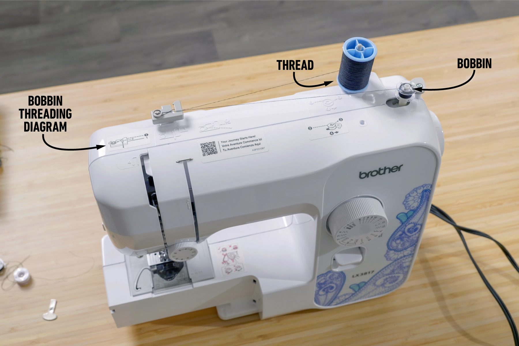 Threading A Bobbin