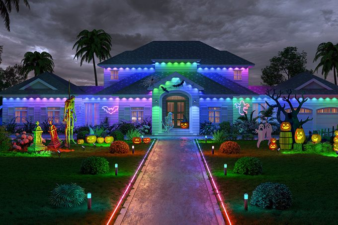 Go from Halloween to Christmas Instantly with These All-New Permanent Outdoor Lights
