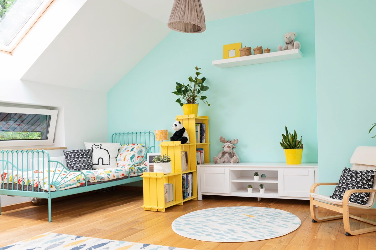 Child's room in attic