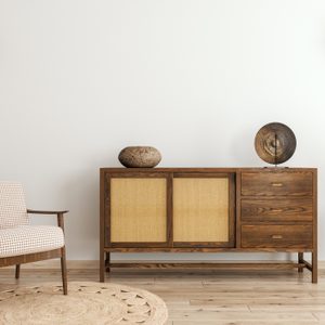 Rustic Living Room With Vintage Furniture