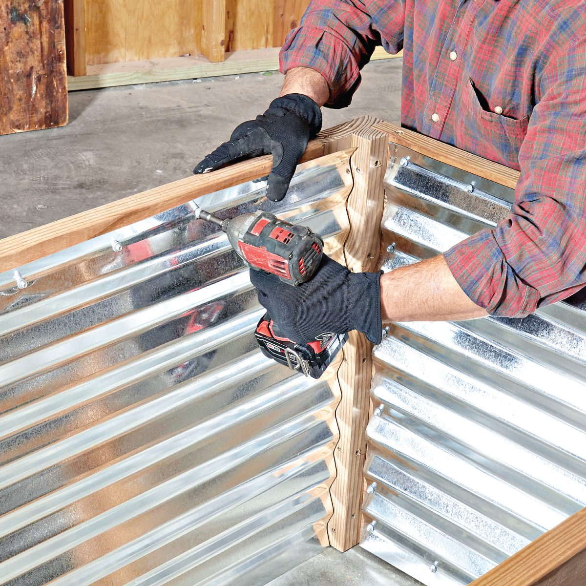 How To Build A Raised Garden Bed Install the metal